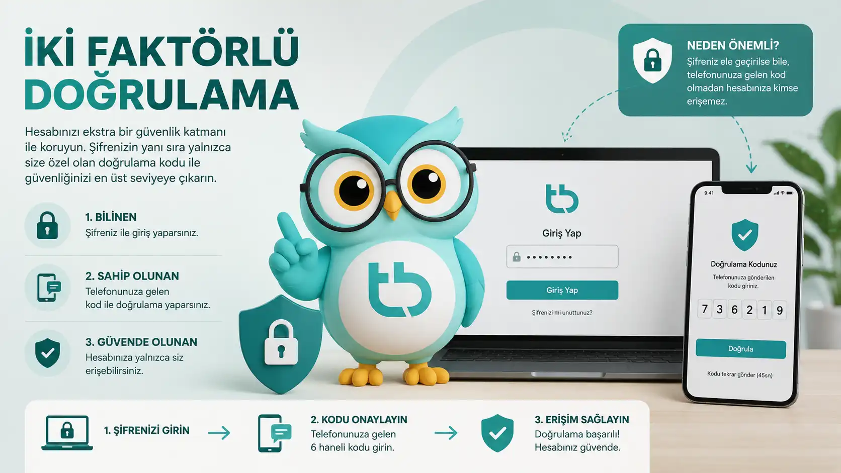 İki Faktörlü Doğrulama Nedir? Hesabını Hemen Güvene Al!