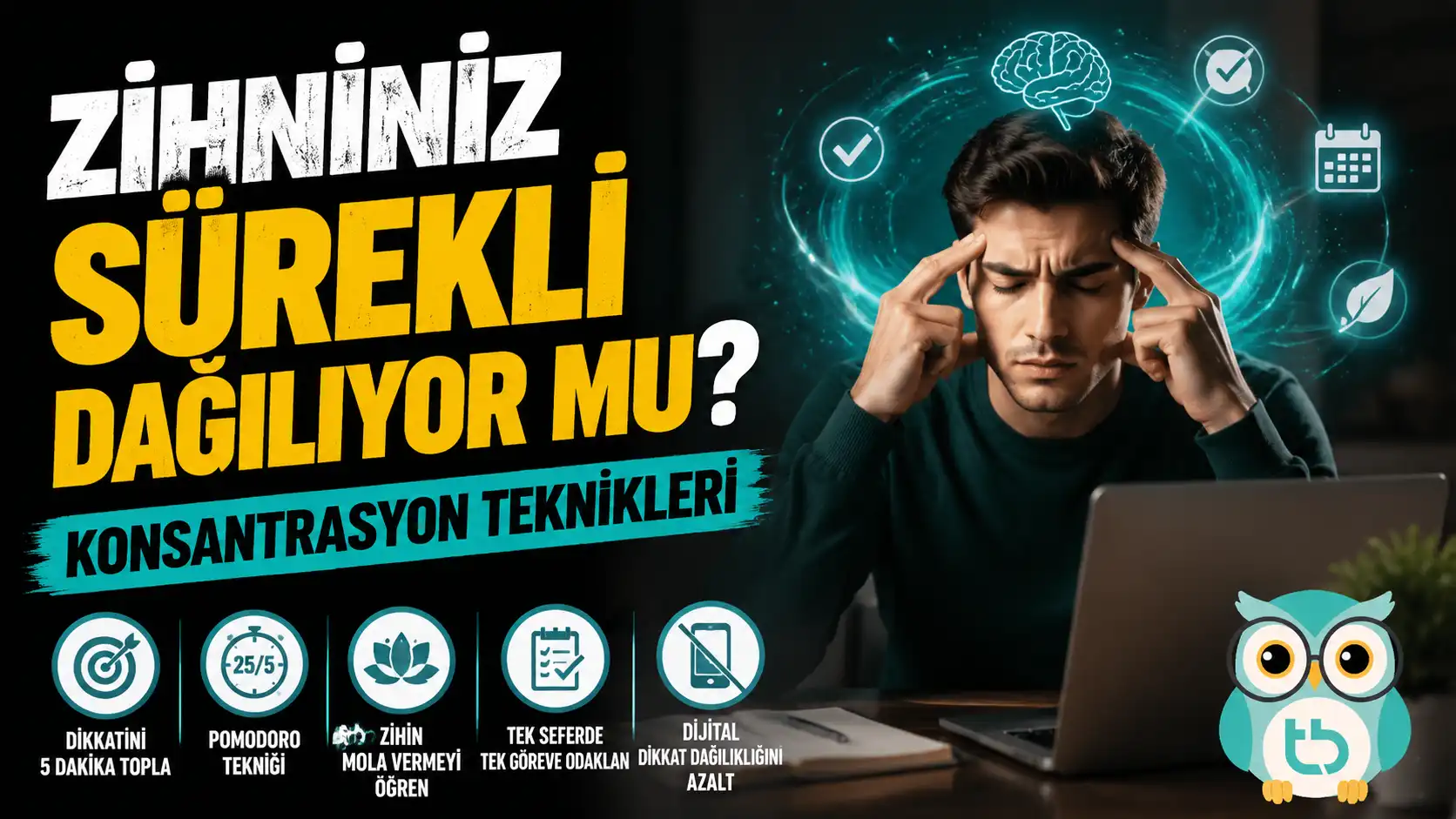 Zihniniz Sürekli Dağılıyor mu? Konsantrasyon Teknikleri